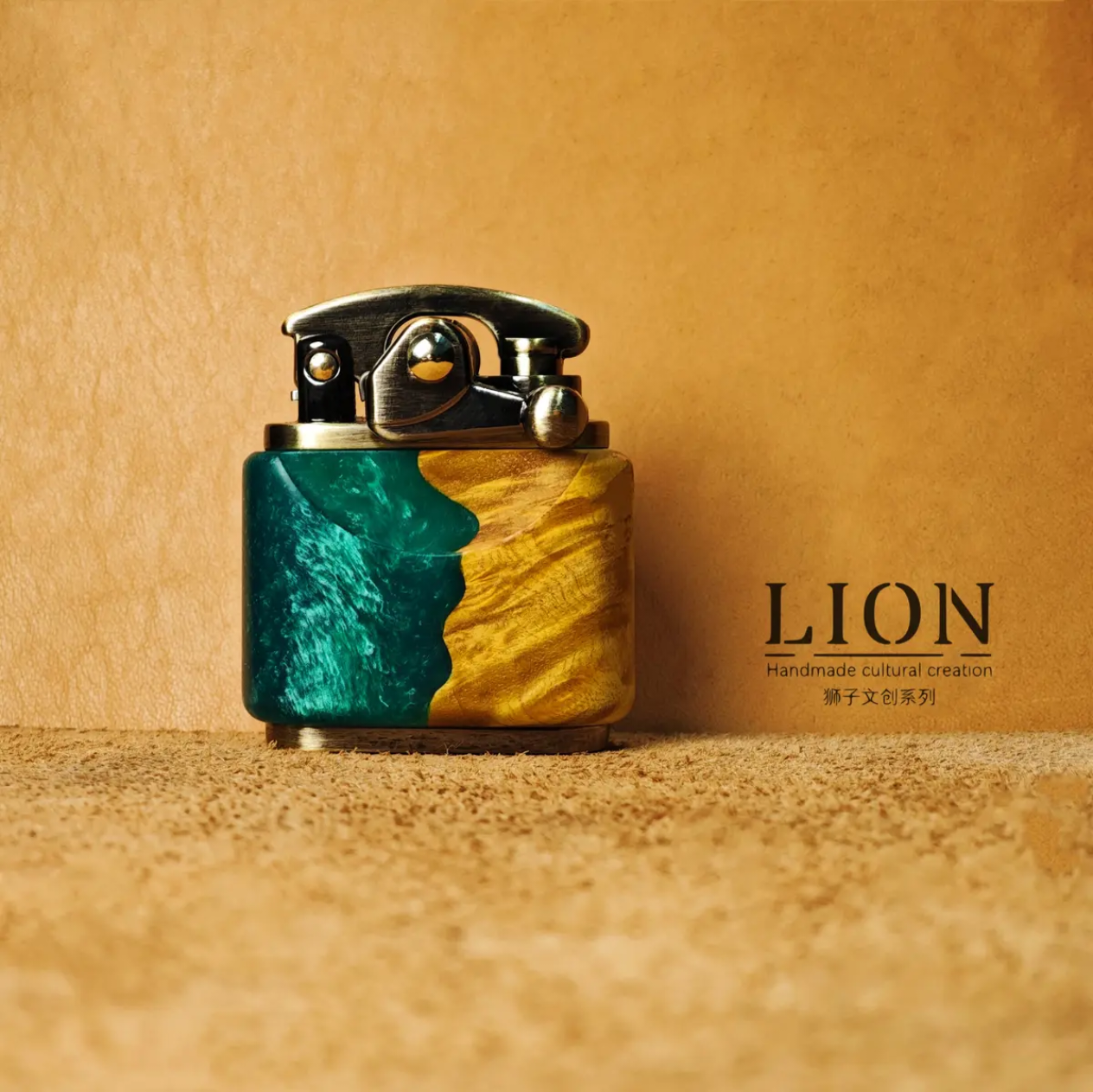 Constellation Wooden Lighter | Handcrafted Resin Art Collectible