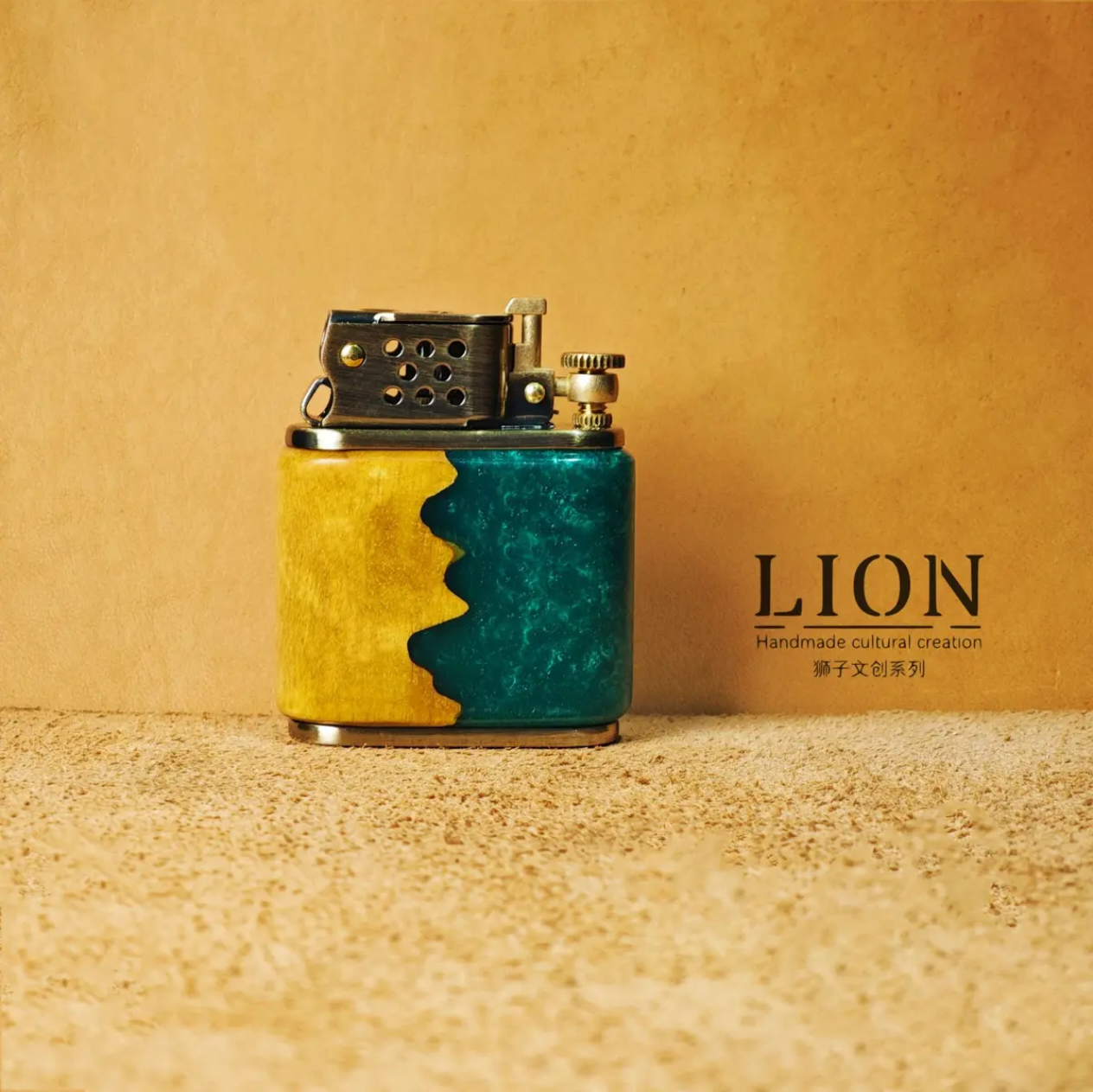 Constellation Wooden Lighter | Handcrafted Resin Art Collectible